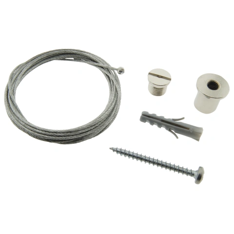 Wire suspension 2m incl. Ceiling mounting