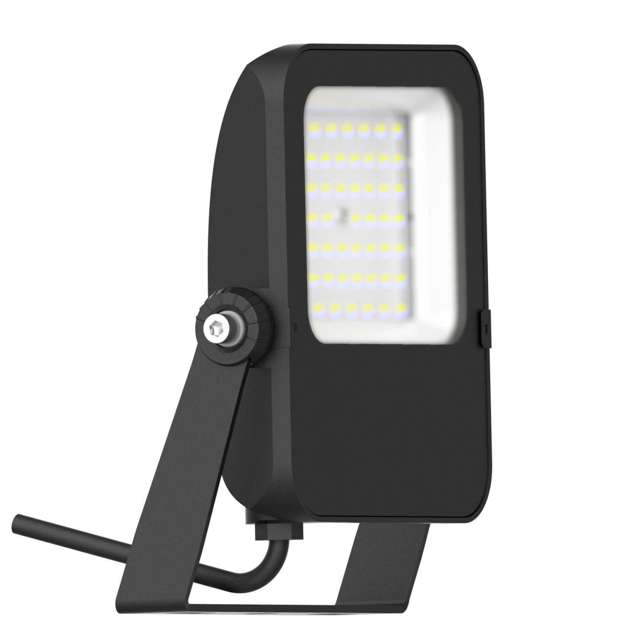 Capri LED Basic 50W 5500lm 3000K asimetric IP65 negru