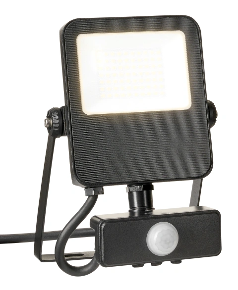 CAPRI LED Basic 30W, 3300lm, 3000K, senzor, IP65, negru