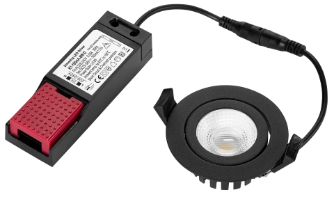 PUNTO LED 8W 760lm 830 36° 230V  IP65/IP20 dimabil negru_3