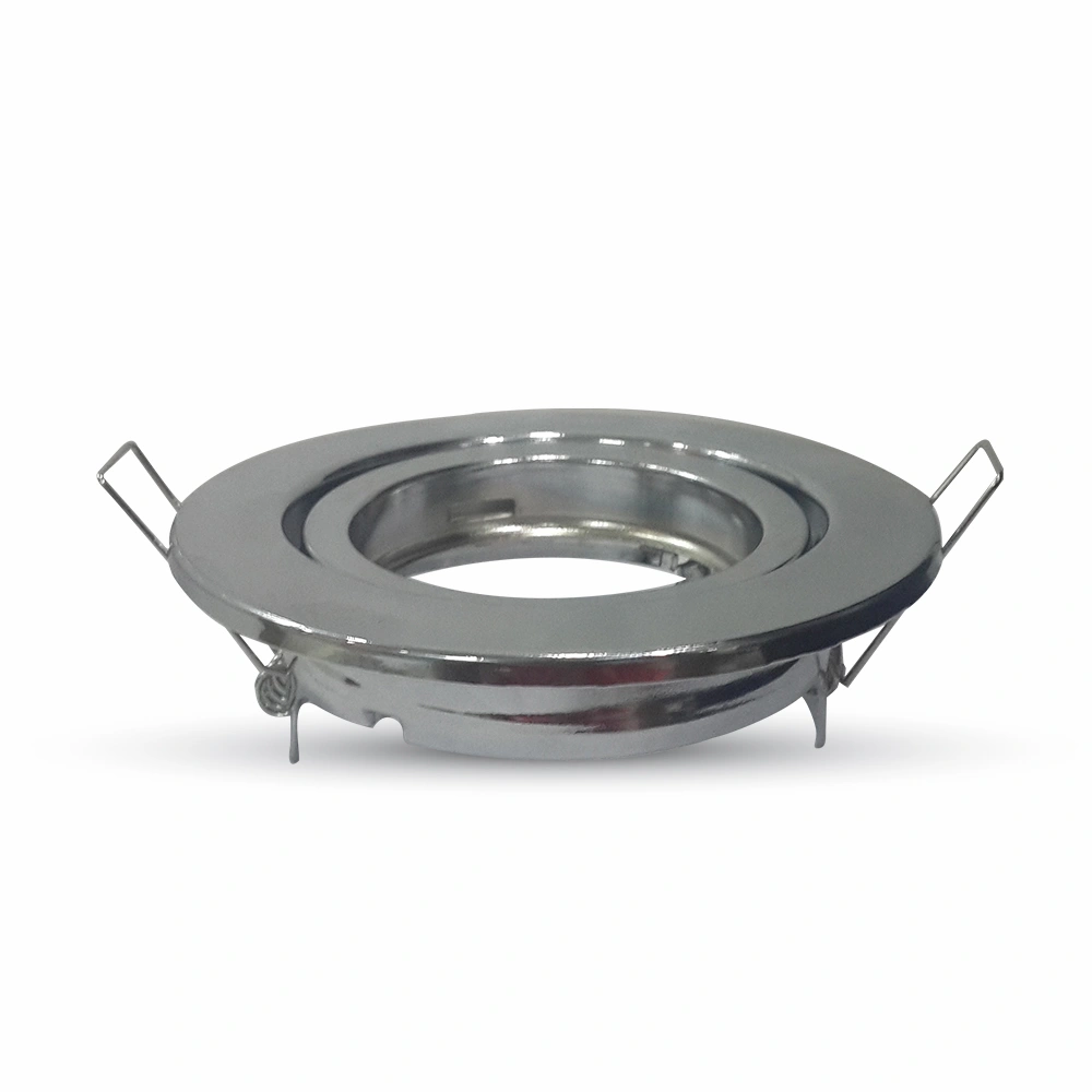 Recessed spot GU10 round, adjustable, iron, chrome