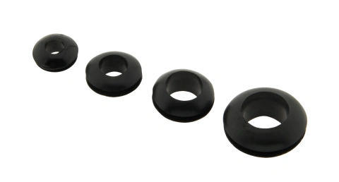 Gummi cable gland black mounting hole 10mm inside 8mm