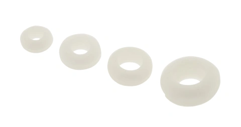 Gummi cable gland white mounting hole 8mm inside 6mm