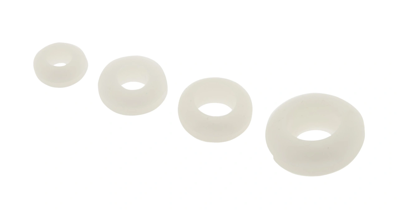Gummi cable gland white mounting hole 12mm inside 10mm