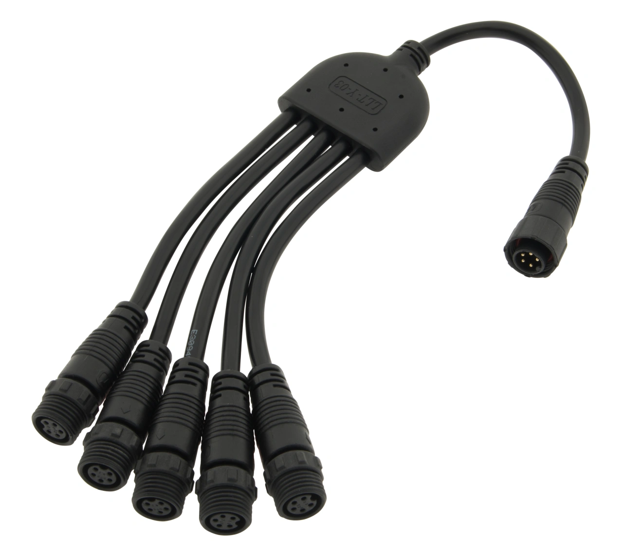 LED connection cable distributor 5 fach-5 polig 0,5mm², IP66