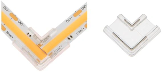 Conector de colț COB Flexstrip - Mono - 10 mm lățime