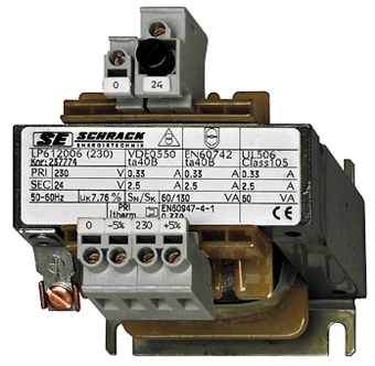 Trafo de separare monofazat, 200-500V/230V, 150VA