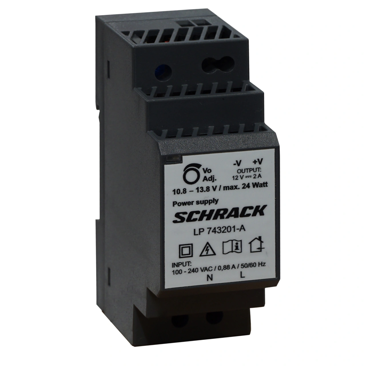 Sursă monofazată, electronică, modulară, 230/12VDC, 2A