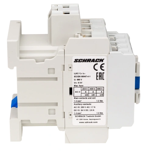 Contactor 3 poli, CUBICO Clasic, 5,5kW, 12A,1ND+1NÎ,230Vc.a._2