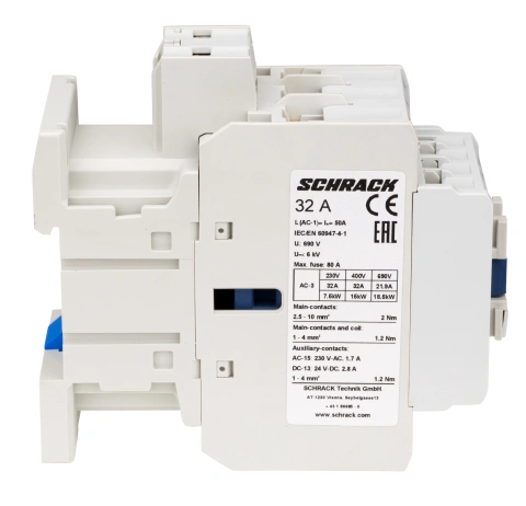 Contactor 3 poli, CUBICO Clasic, 15kW, 32A, 1ND+1NÎ, 24Vc.a._2