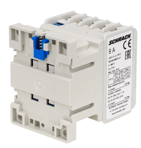 Contactor 3 poli, CUBICO Mini, 4kW, 9A, 1ND, 24Vc.a._3