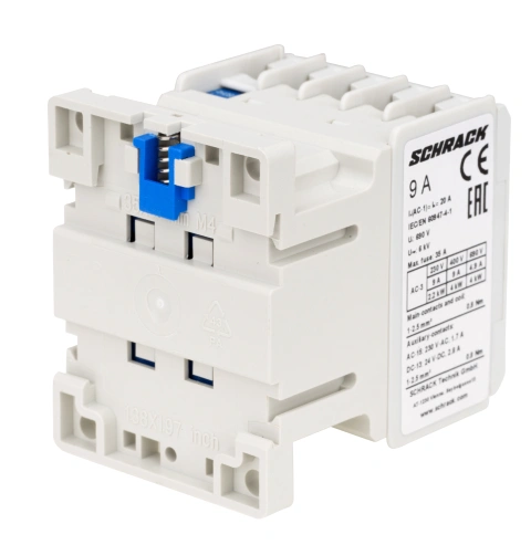 Contactor 3 poli, CUBICO Mini, 4kW, 9A, 1NÎ, 24Vc.a._3