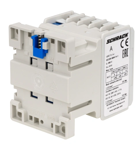 Contactor 3 poli, CUBICO Mini, 4kW, 9A, 1NÎ, 24Vc.c._3