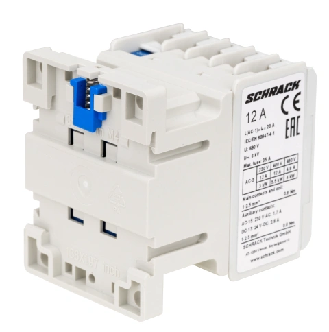 Contactor 3 poli, CUBICO Mini, 5,5kW, 12A, 1NÎ,24Vc.a._2