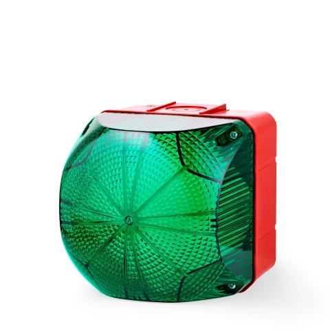 Disp. de semnal. pătrat lum verde perman/bliț, 230-240V c.a.