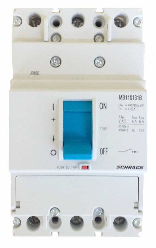 Întreruptor compact MB 25kA, borne cleme rapide 100A, 3 poli