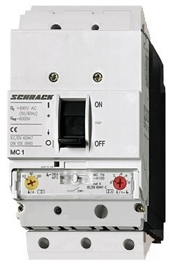 Întreruptor compact tip A 3p 100A 25kA + adaptor fisa