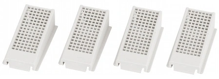 Protecţie atingere dir. pt. mască borne, IP2x, MC1, 4-poli