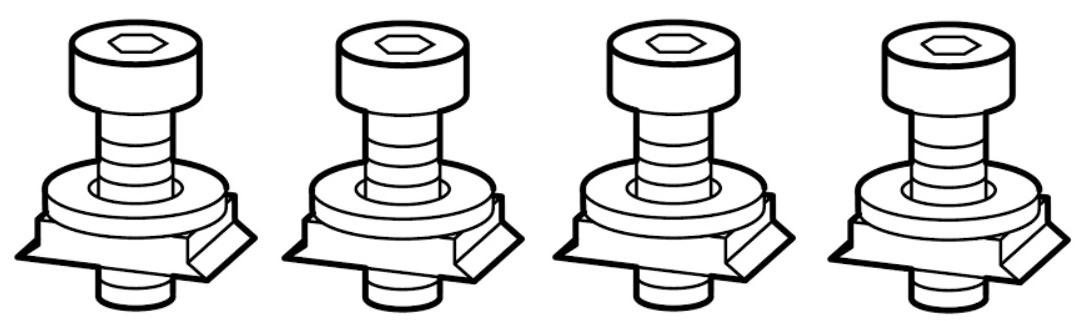 Borne cu şurub pt. MC2, 4-poli (1 set = 4 buc)