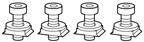Borne cu şurub pt. MC2, 4-poli (1 set = 4 buc)