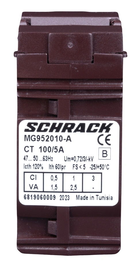 Transformator de curent 100/5A, D=21mm, clasă 0,5