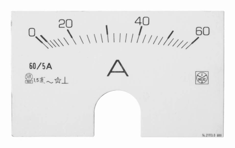 Scala pt.ampermetru modular 60A/5A