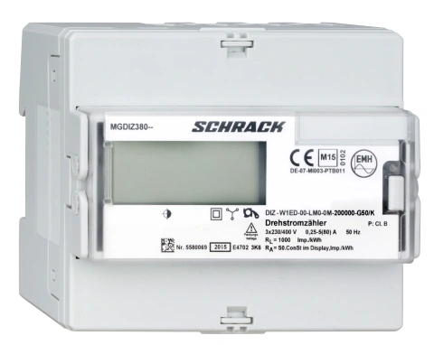 Contor digital de kWh 3f, 80A direct, MID, 2 tarife, M-Bus