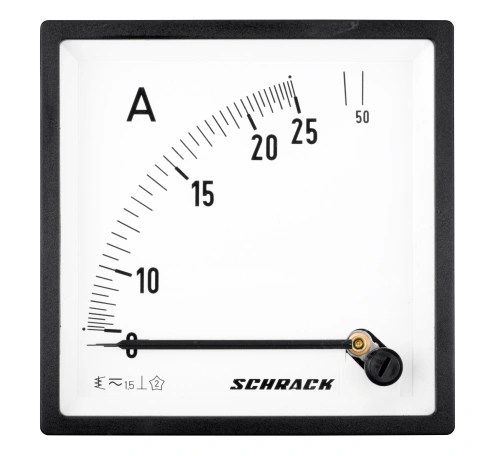 Ampermetru 96*96mm, 25A, conexiune directă, AC