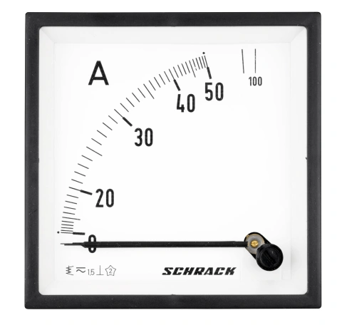 Ampermetru 96*96mm, 50A, conexiune directă, AC