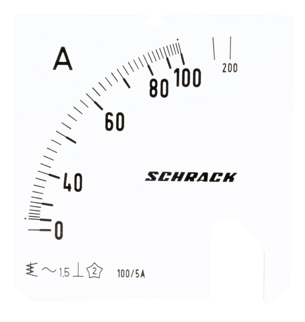 Scală 72*72mm, 100/200/5A, AC