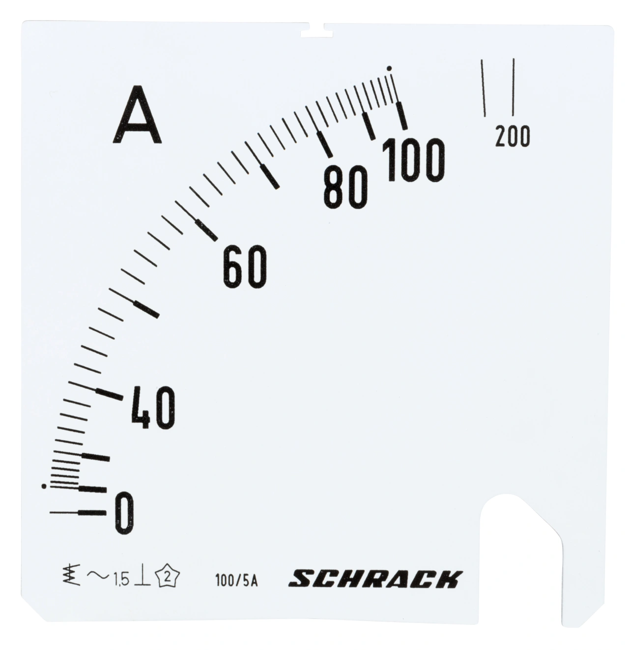 Scală 96*96mm, 100/200/5A, AC