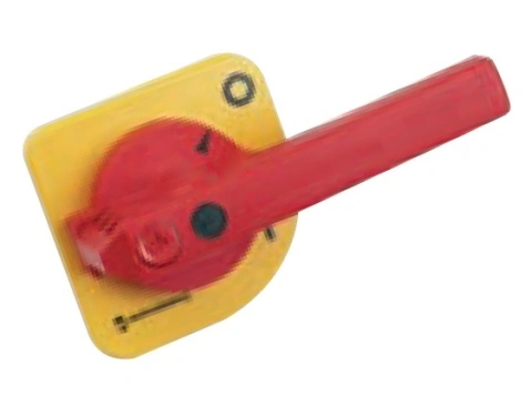 Manetă acţionare uşă roşu/galben, 120mm pt. VC3, VC4