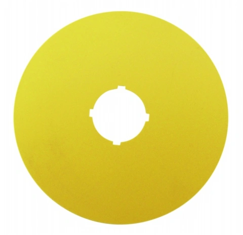 Placa atentionare buton avarie D=90 fara inscriptie