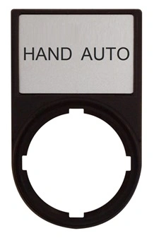 Suport cu placa 30x50mm cu inscriptia HAND AUTO