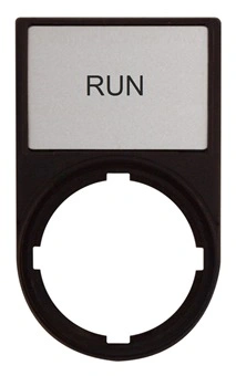 Suport cu placa 30x50mm cu inscriptia RUN