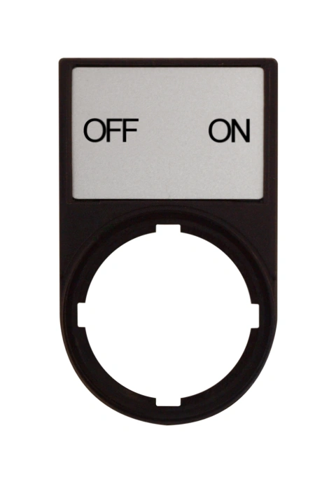 Suport cu placa 30x50mm cu inscriptia OFF ON