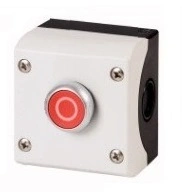Buton rosu complet in carcasa '0'