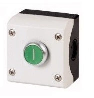 Buton verde complet in carcasa '1'