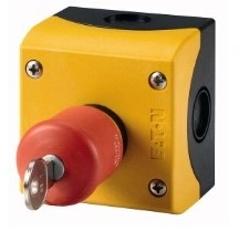 Buton avarie, revenire cu cheie, in carcasa, 2NI
