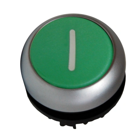 Buton comanda verde cu revenire '1'