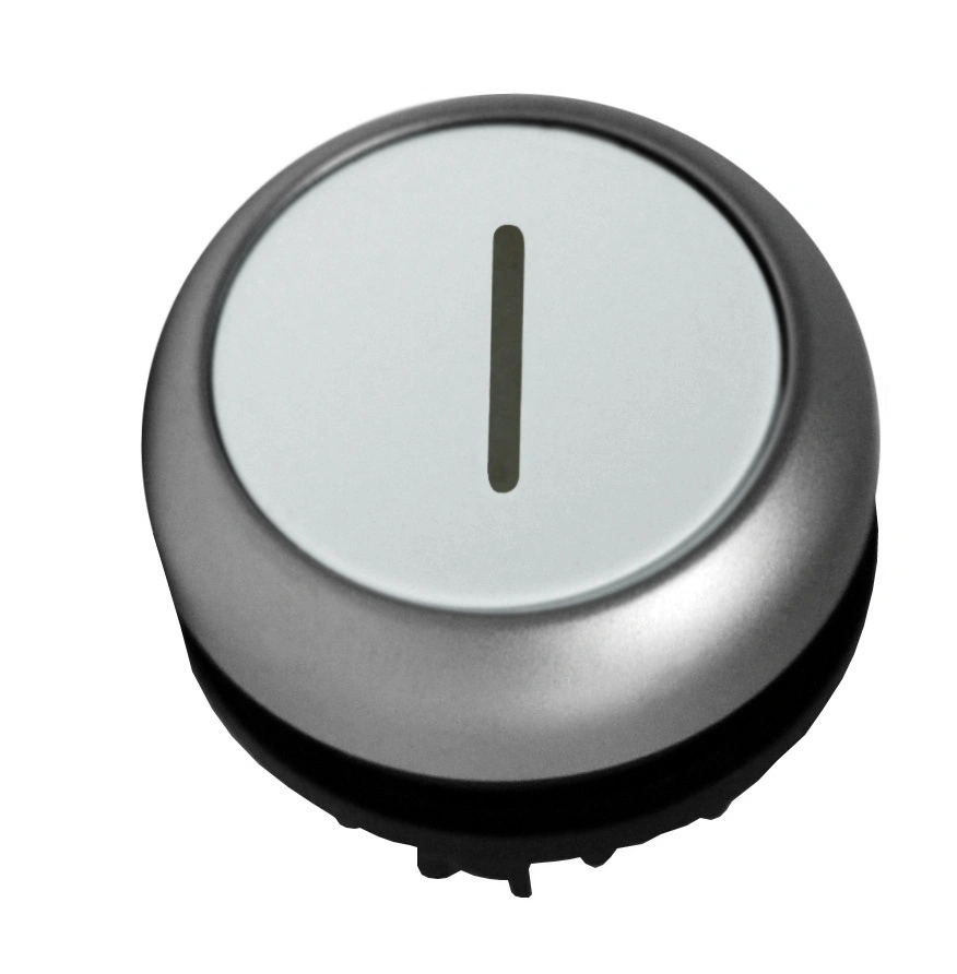 Buton comanda scund fara revenire alb "1"