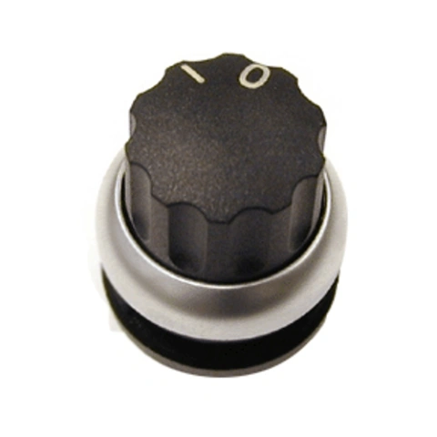 Buton selector 0-1 fara revenire negru