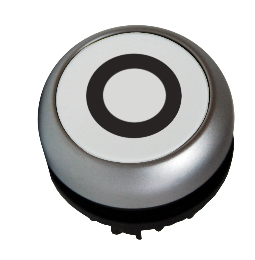 Buton comanda iluminat scund cu revenire alb "0"
