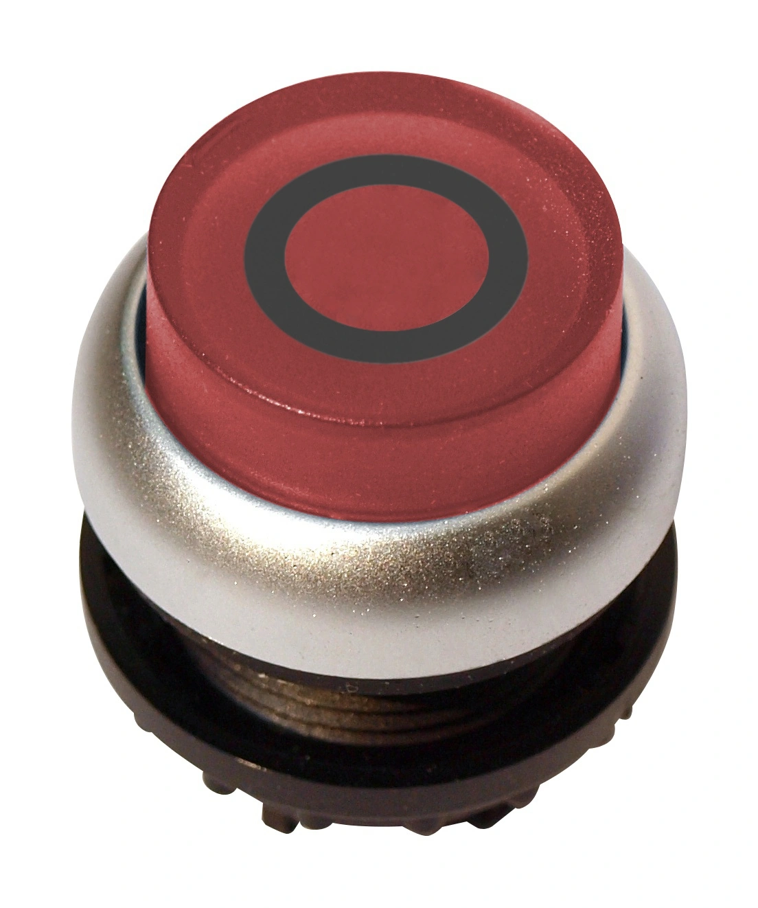 Buton comanda iluminat inalt cu revenire rosu "0"