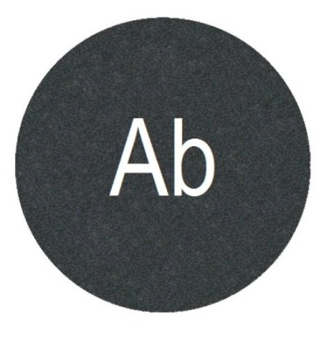 Placuta presare negru "Ab"