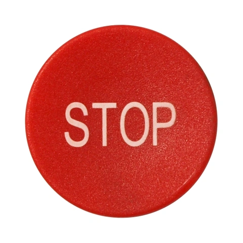 Placuta presare rosu "Stop"