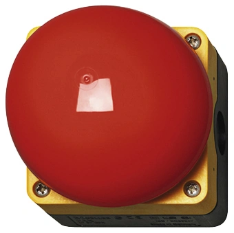 Buton avarie fara revenire rosu in carcasa IP67 1ND+1NI