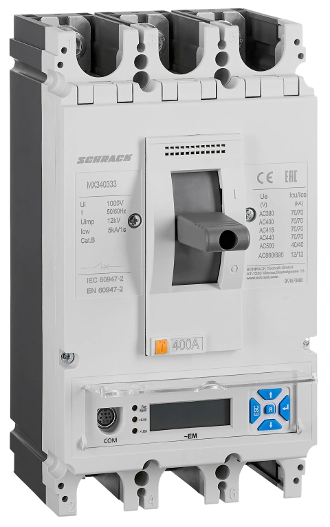 Întreruptor automat Tip EM, 3 poli, 70kA, 400A_0