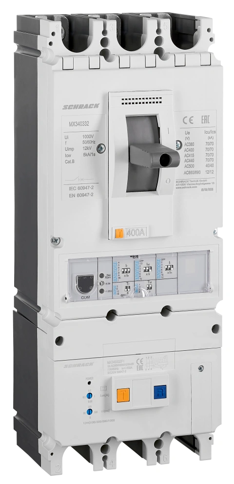 Întreruptor automat+dif Tip EN, 3P, 70kA 630A Idn până la 1A