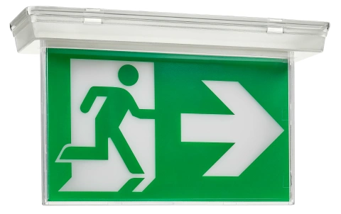 Semn suspendat pt corpuri iluminat de urgență design C1